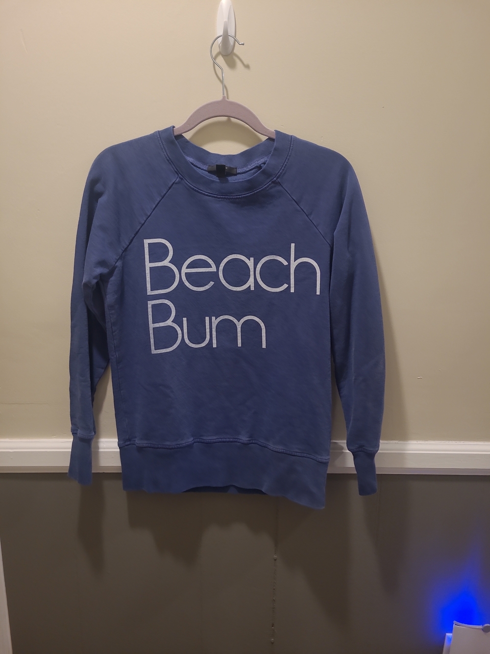 J.Crew Womens Small Beach Bum Long Sleeved Sweatshirt Made In USA